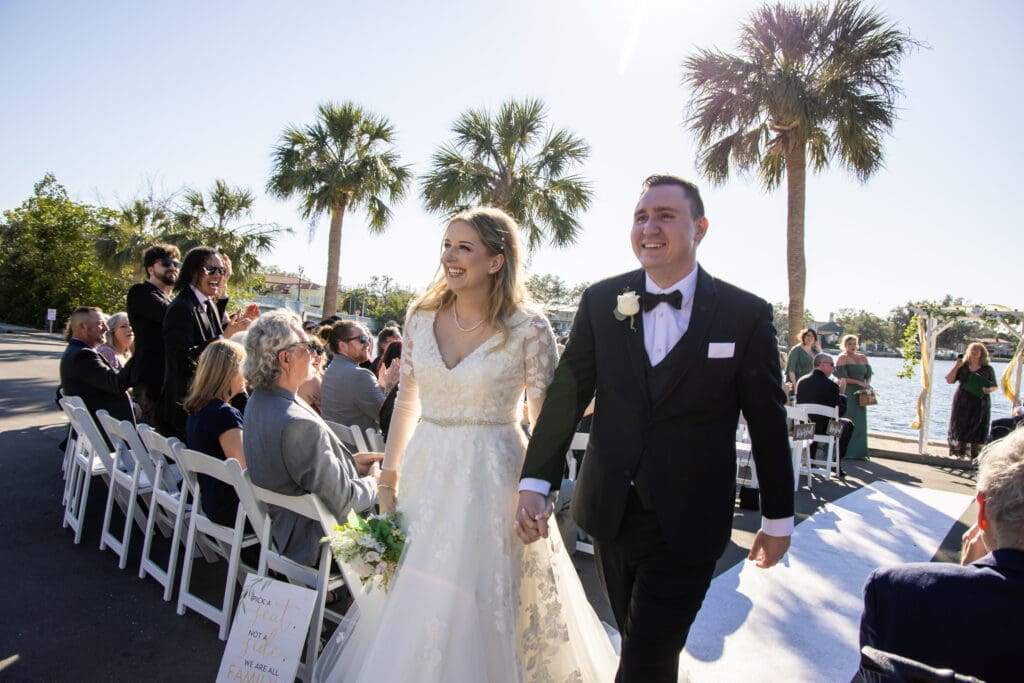 The after I-Do glow of a couple during their ceremony.